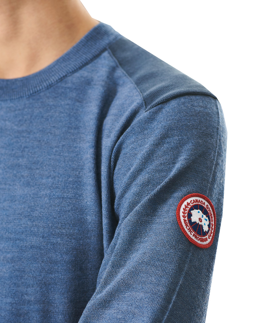 Hombres | Jerséis y prendas de punto | Canada Goose | Dartmouth Crew Neck Sweater Ozone Blue Heather