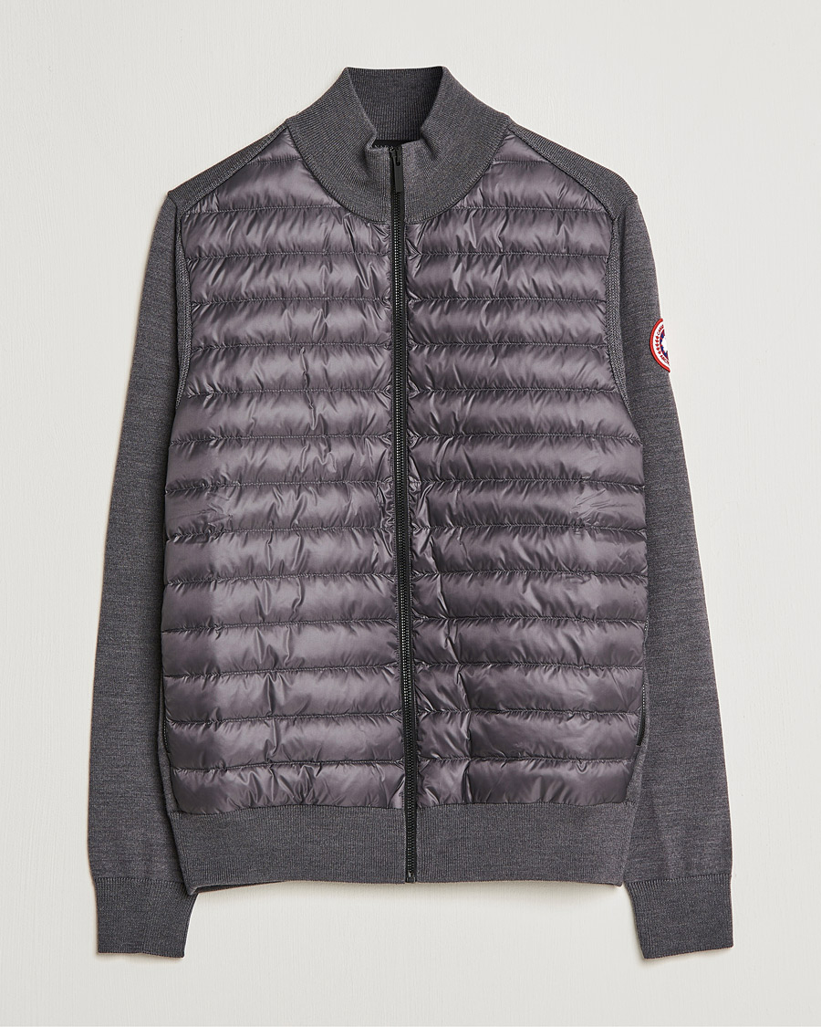 Hombres | Jerséis y prendas de punto | Canada Goose | Hybridge Knit Packable Jacket Iron Grey