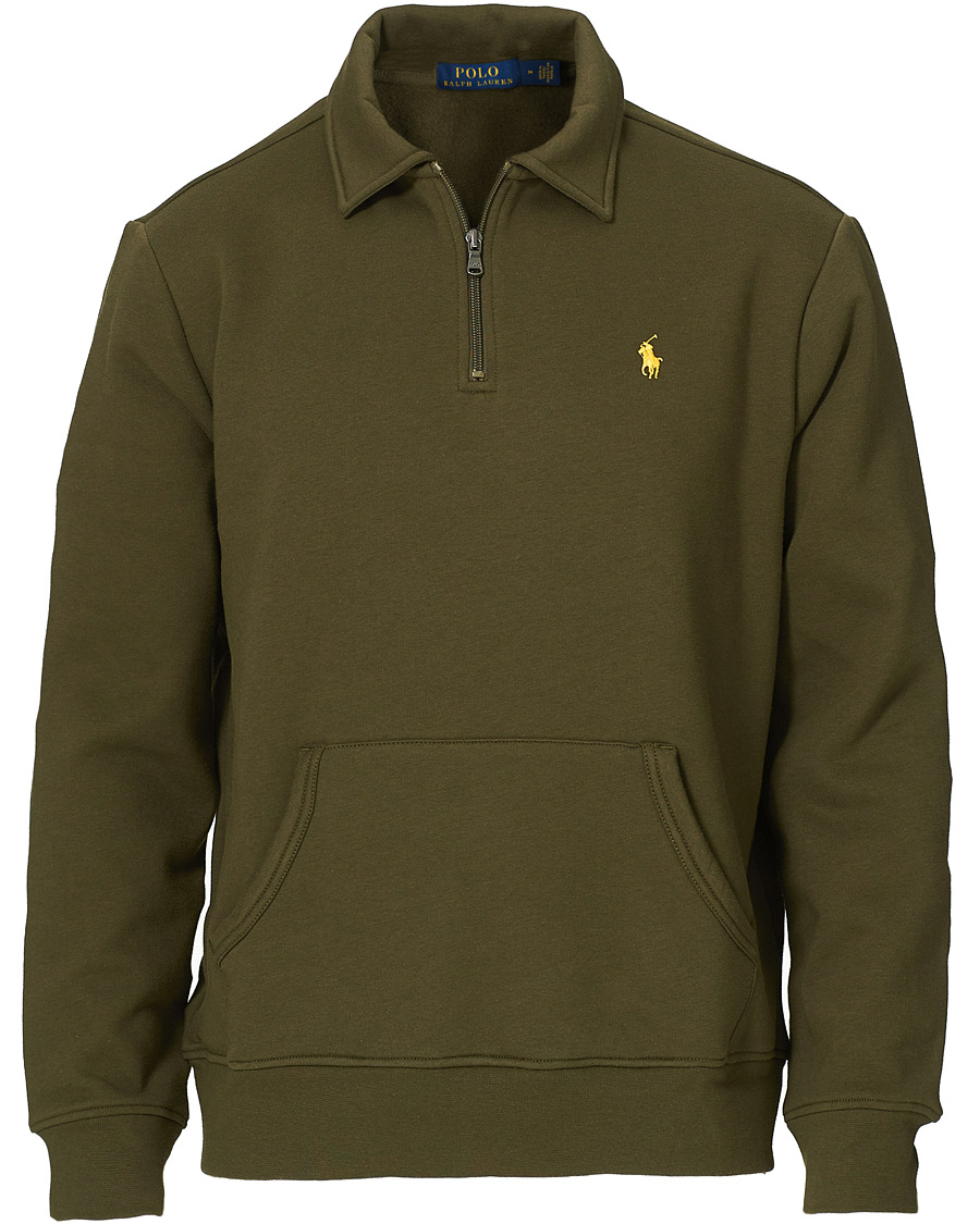 Hombres | Jerséis y prendas de punto | Polo Ralph Lauren | Graphic Fleece Half Zip Sweater Defender Green
