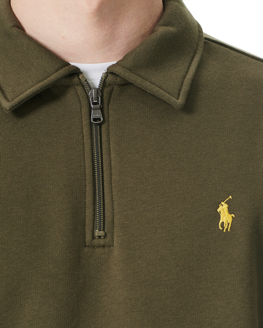 Hombres | Jerséis y prendas de punto | Polo Ralph Lauren | Graphic Fleece Half Zip Sweater Defender Green