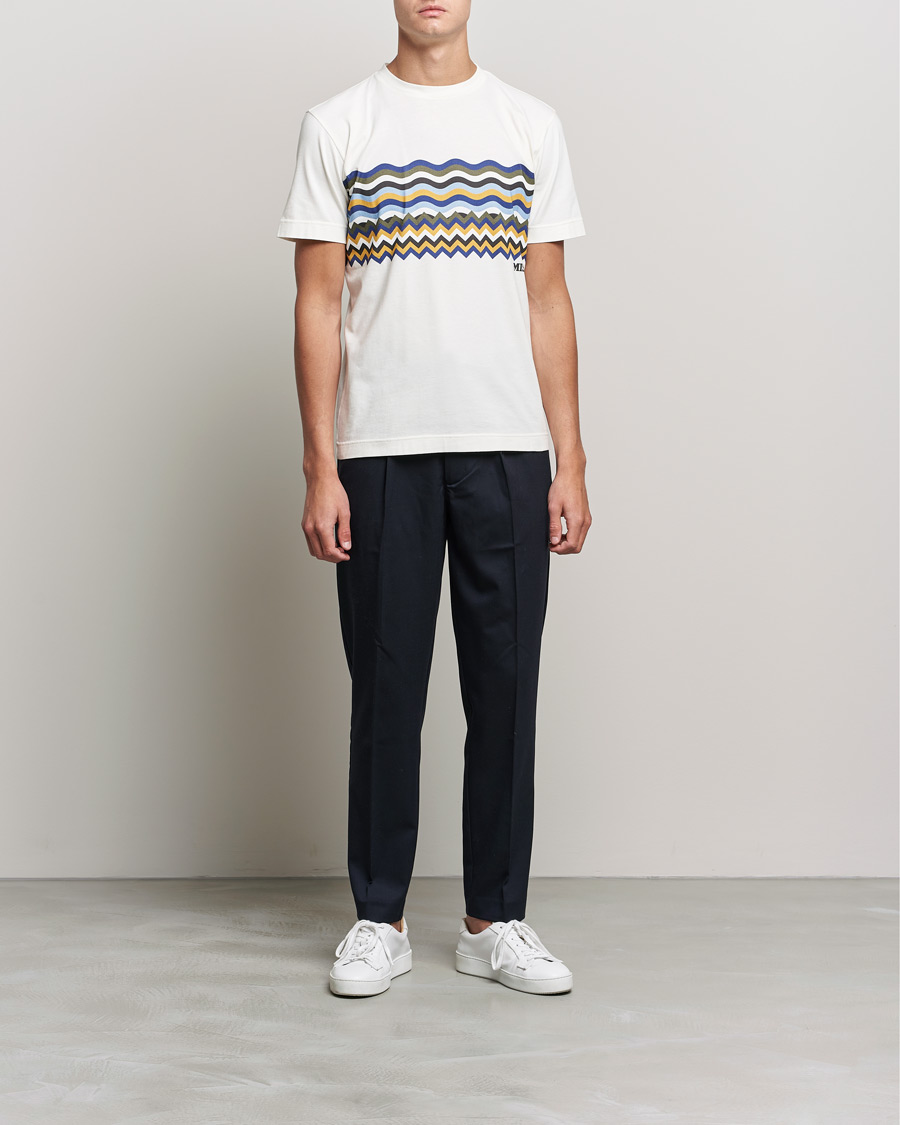 Hombres | Camisetas | Missoni | Zig Zag Onda T-Shirt White