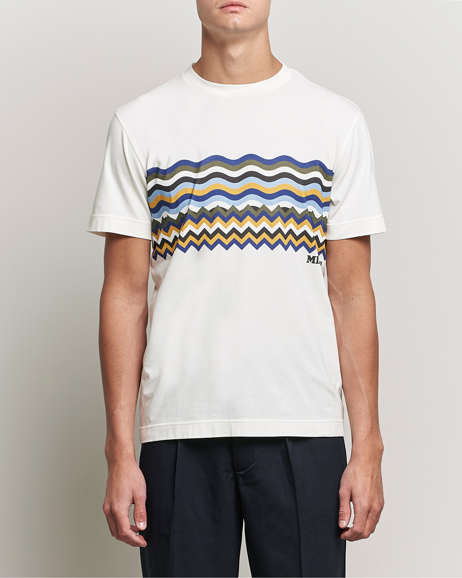 Hombres | Camisetas | Missoni | Zig Zag Onda T-Shirt White
