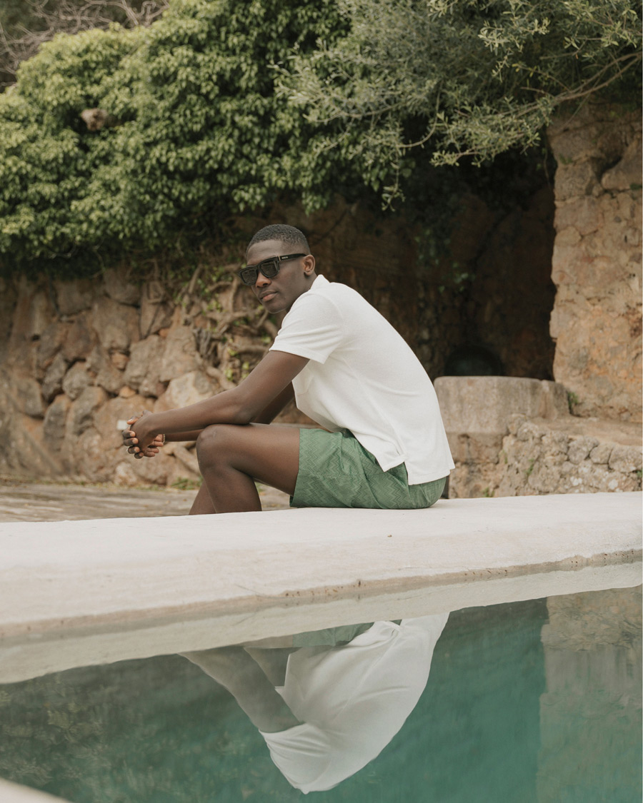 Hombres | Bañadores | Missoni | Tonal Zig Zag Swim Shorts Dark Green