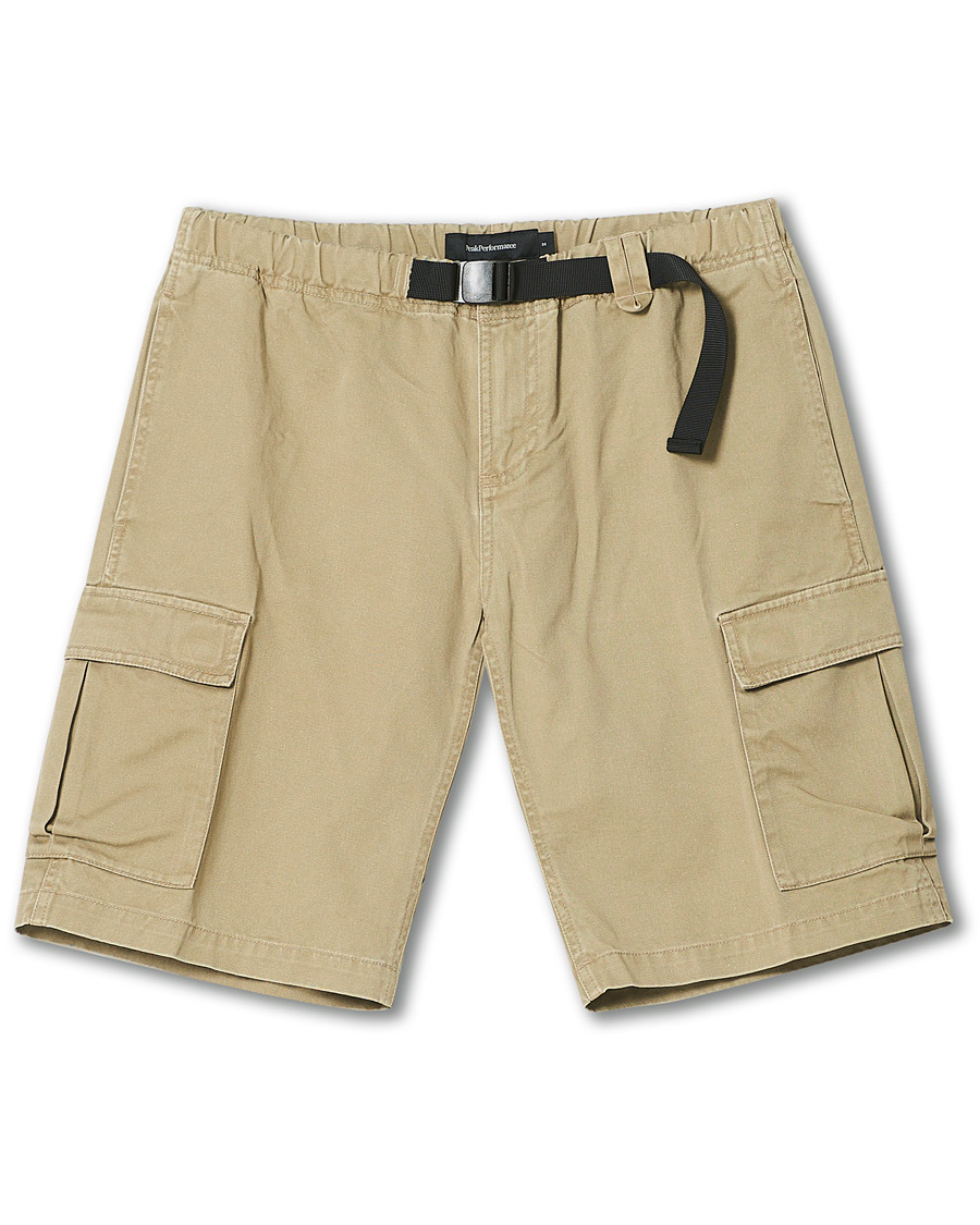 Hombres | Pantalones cortos | Peak Performance | Cotton Cargo Shorts True Beige