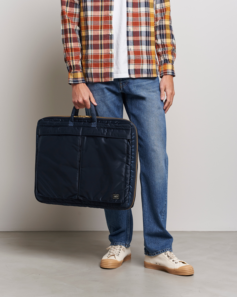 Hombres | Porter-Yoshida & Co. Tanker Garment Bag Iron Blue | Porter-Yoshida & Co. | Tanker Garment Bag Iron Blue