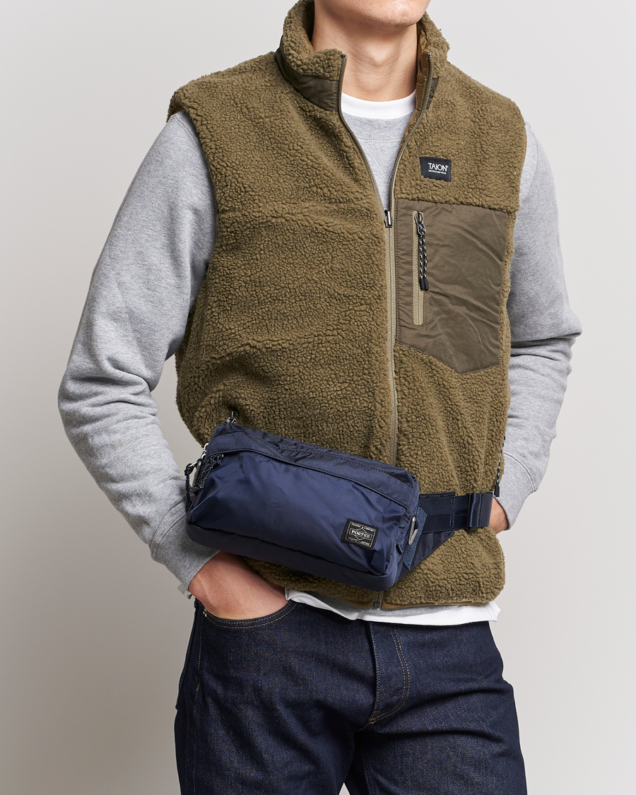 Hombres | Bolsos | Porter-Yoshida & Co. | Force Waist Bag Navy Blue