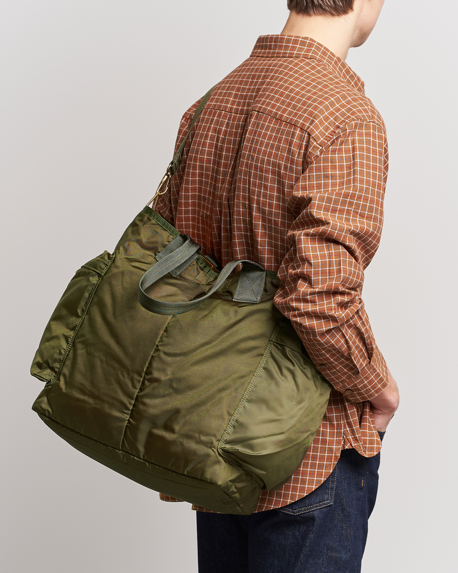Hombres | Japanese Department | Porter-Yoshida & Co. | Force 2Way Tote Bag Olive Drab