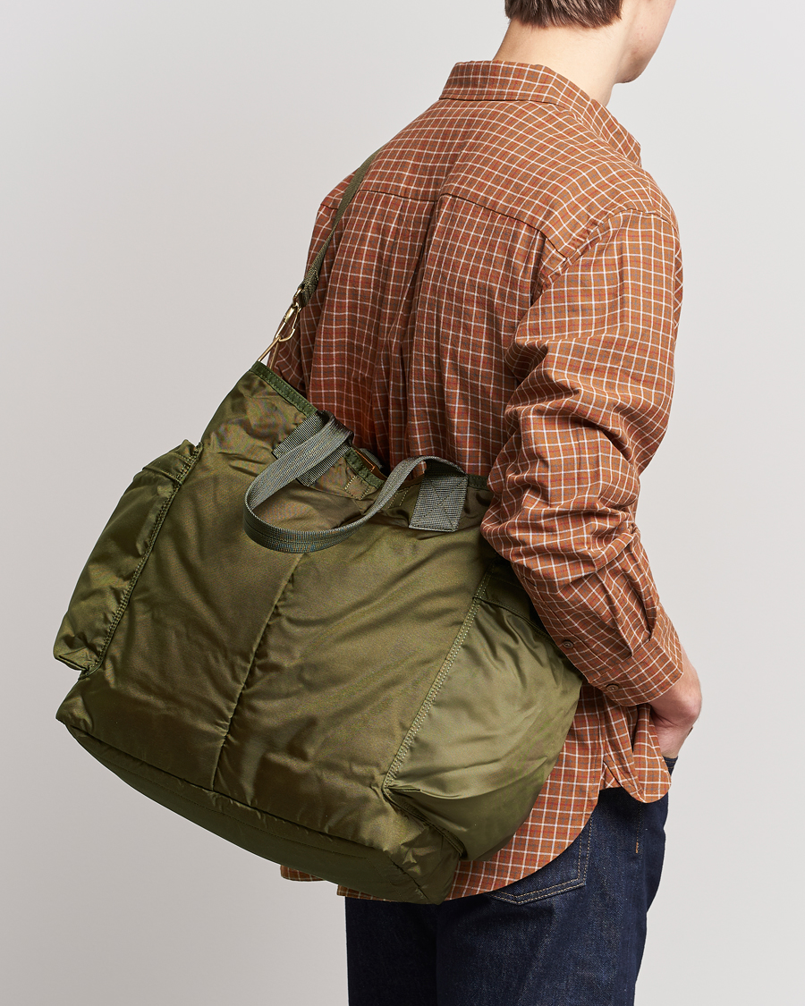 Hombres | Bolsos | Porter-Yoshida & Co. | Force 2Way Tote Bag Olive Drab