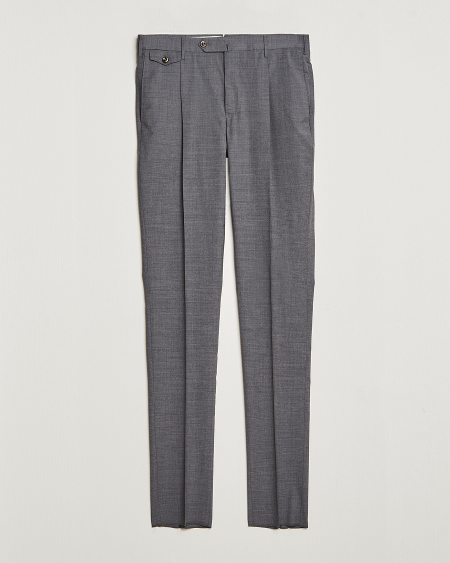Hombres | Pantalones | PT01 | Gentleman Fit Wool Trousers Medium Grey