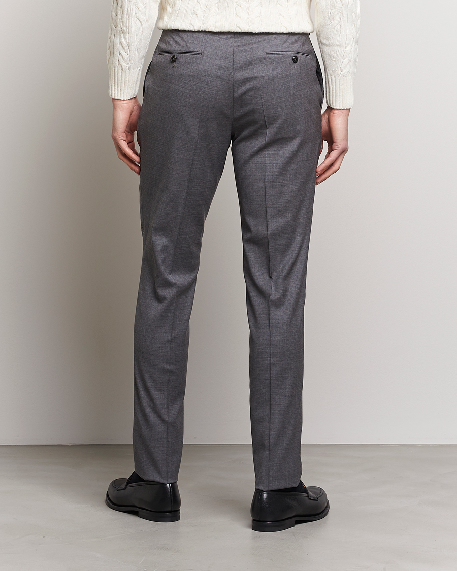 Hombres | Pantalones | PT01 | Gentleman Fit Wool Trousers Medium Grey