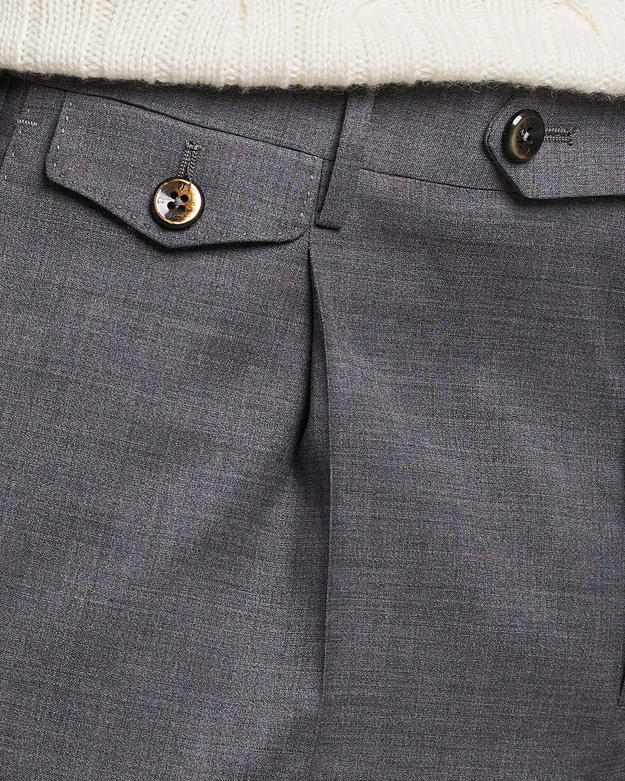 Hombres | Pantalones | PT01 | Gentleman Fit Wool Trousers Medium Grey
