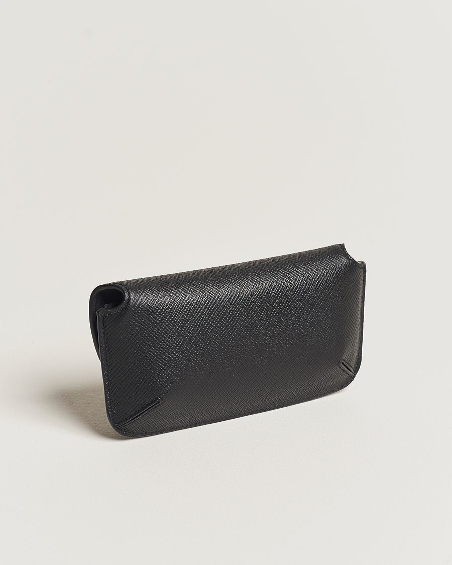 Hombres | Smythson Panama Hard Sunglasses Case Black | Smythson | Panama Hard Sunglasses Case Black