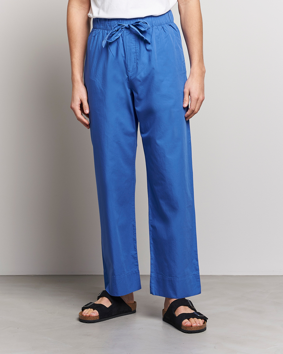Hombres | Pijamas | Tekla | Poplin Pyjama Pants Royal Blue