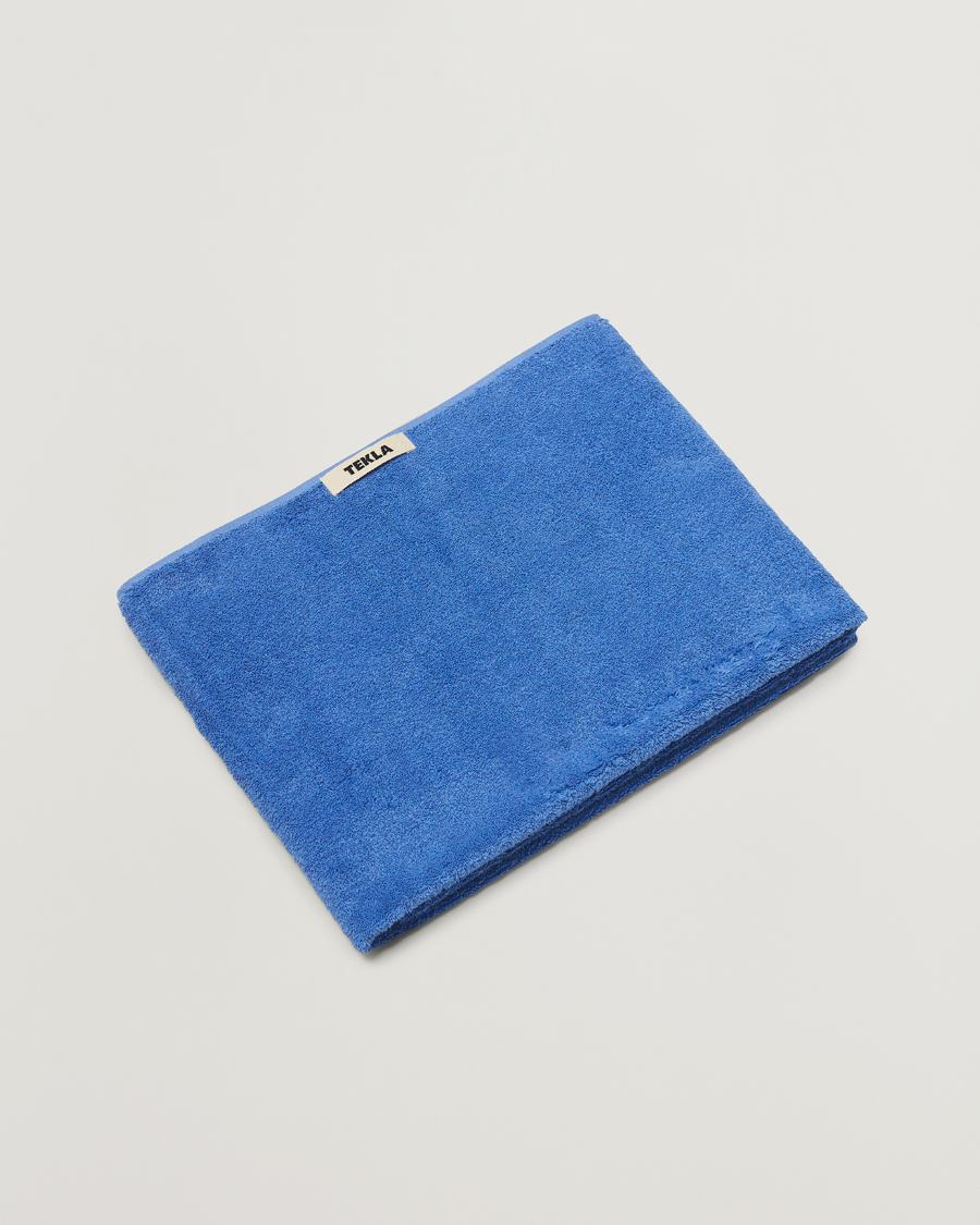 Hombres | Telas | Tekla | Organic Terry Bath Towel Clear Blue