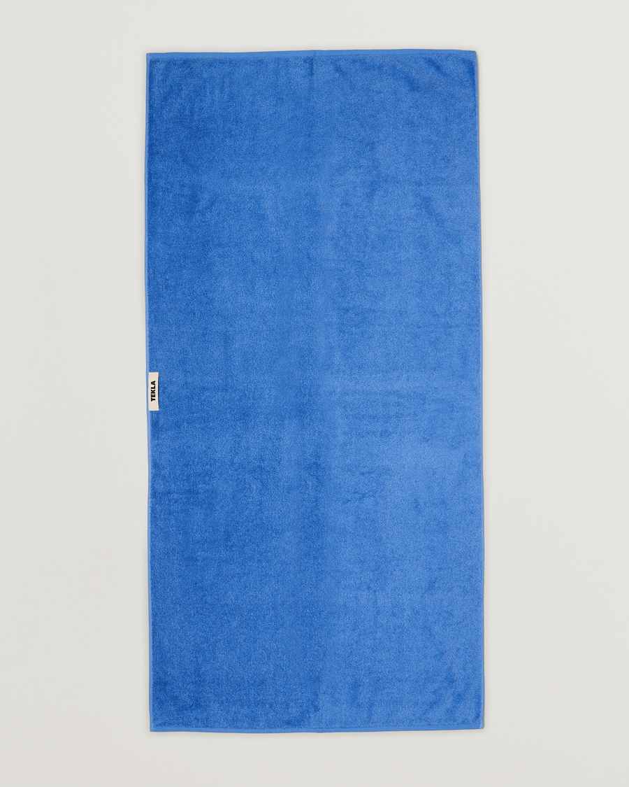 Hombres |  | Tekla | Organic Terry Bath Towel Clear Blue