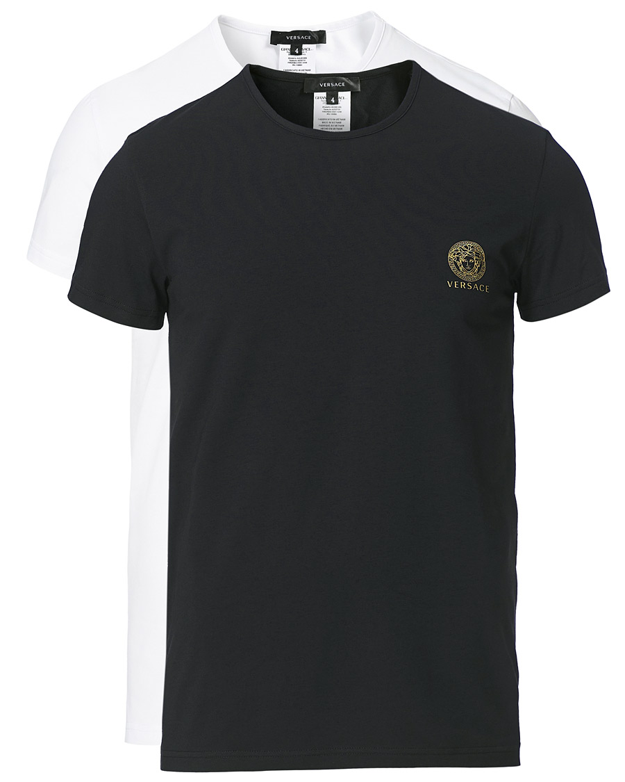 Hombres | Camisetas | Versace | 2-Pack Medusa Tee Black/White