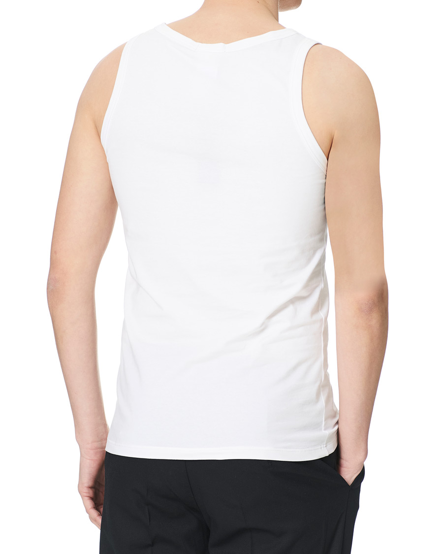 Hombres | Camisetas | Versace | Logo Tank Top White