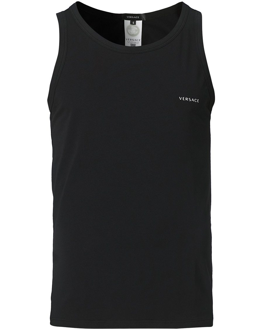 Hombres | Camisetas | Versace | Logo Tank Top Black