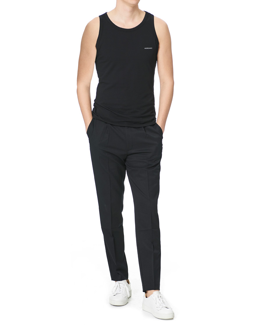 Hombres | Camisetas | Versace | Logo Tank Top Black