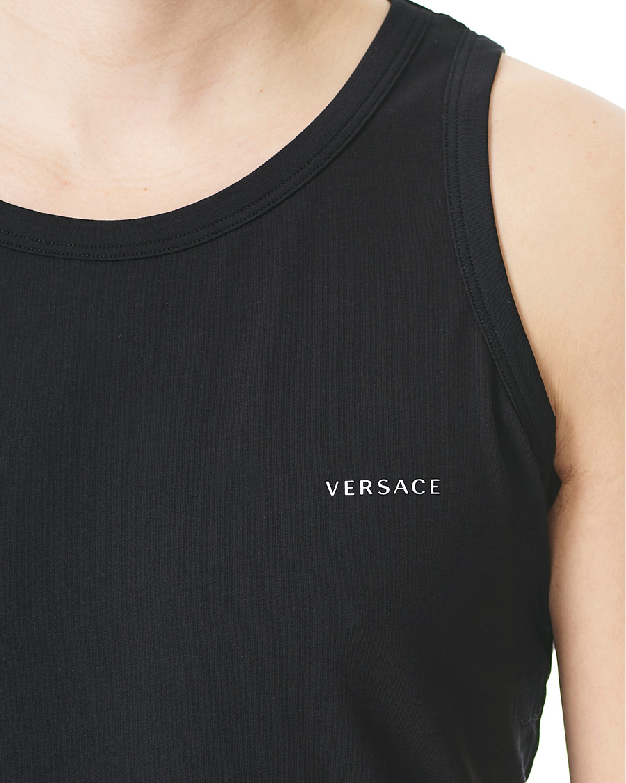 Hombres | Camisetas | Versace | Logo Tank Top Black