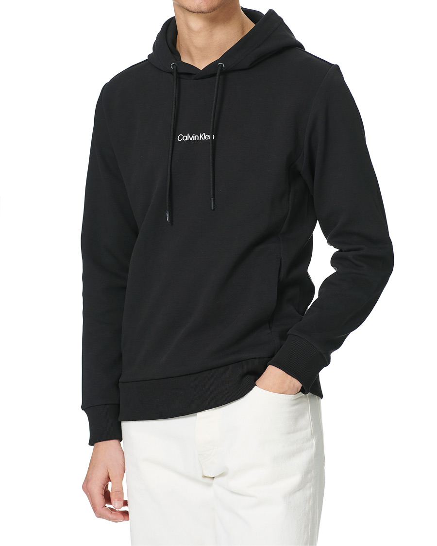 Hombres | Jerséis y prendas de punto | Calvin Klein | Small Chest Logo Hoodie Black