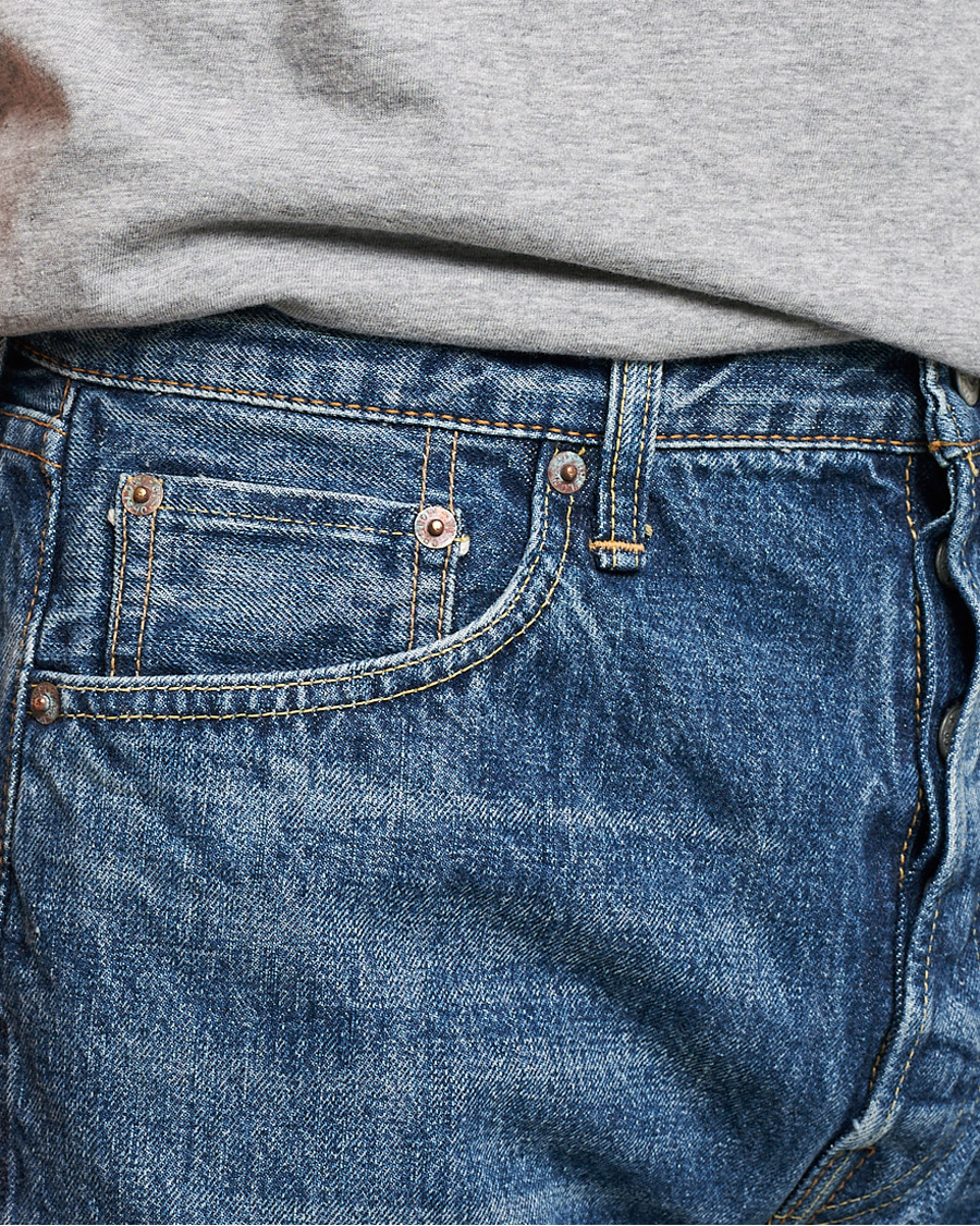 Hombres | Pantalones | orSlow | Straight Fit 105 Selvedge Jeans 2 Year Wash