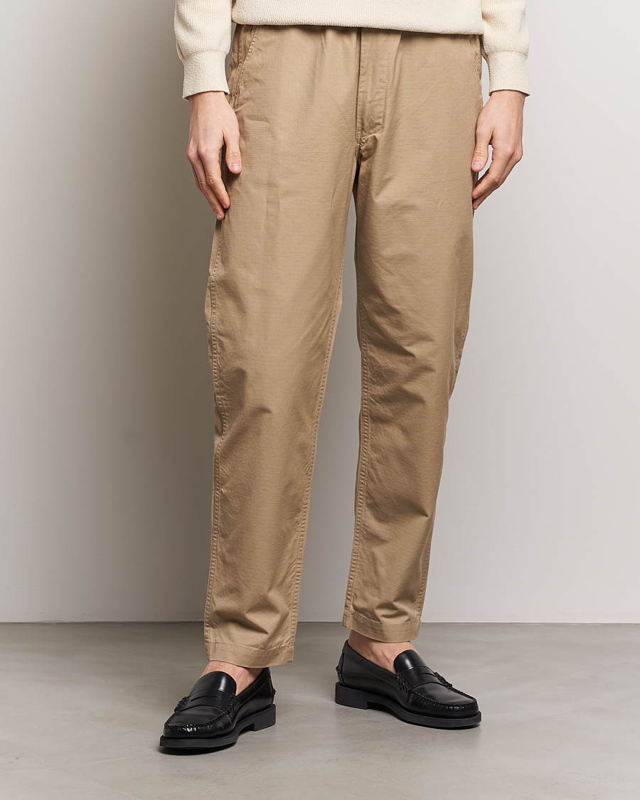 Hombres | Pantalones | orSlow | New Yorker Pants Beige