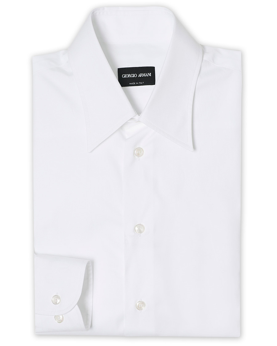 Hombres | Camisas | Giorgio Armani | Classic Slim Fit Dress Shirt White