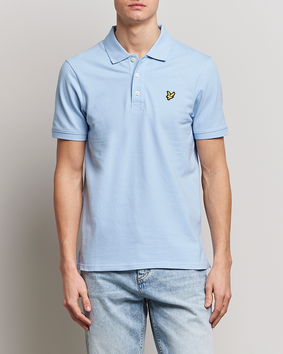 Hombres | Polos | Lyle & Scott | Plain Pique Polo Light Blue