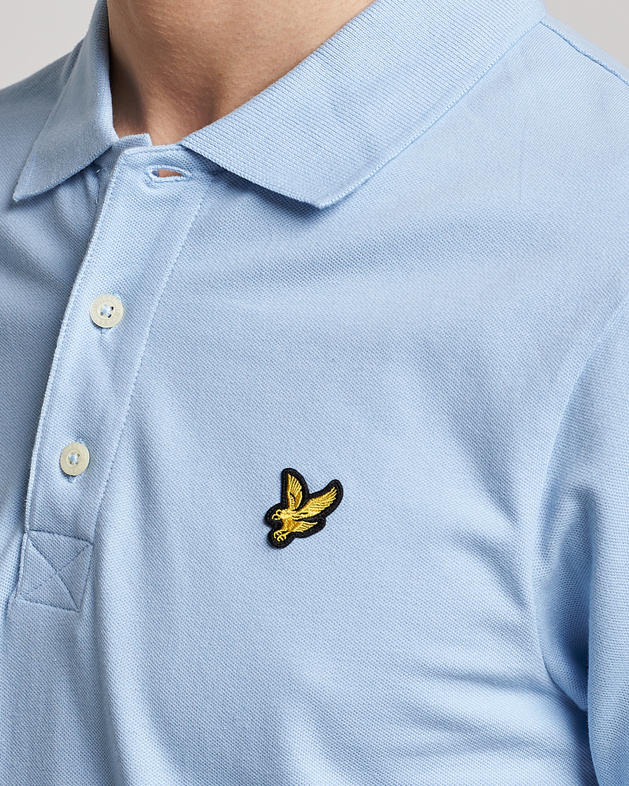 Hombres | Polos | Lyle & Scott | Plain Pique Polo Light Blue