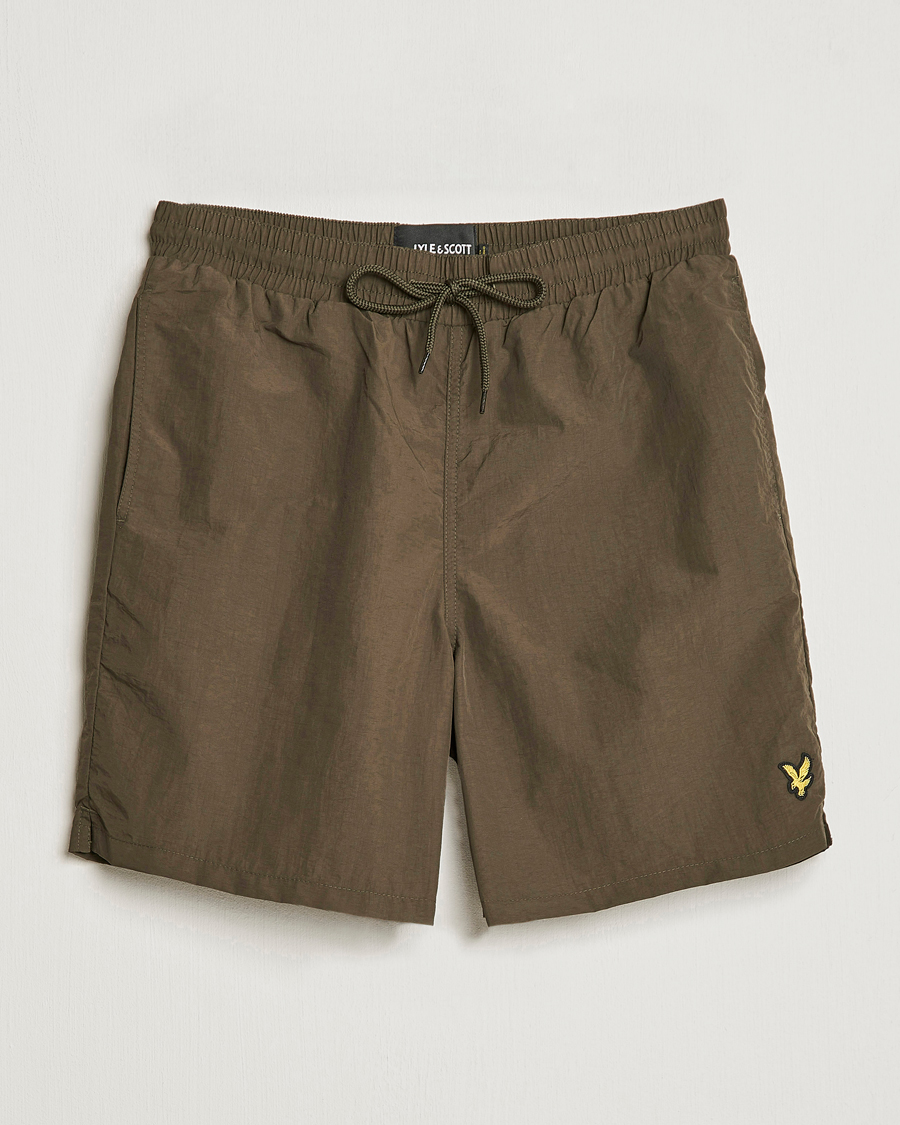 Hombres | Bañadores | Lyle & Scott | Plain Swimshorts Olive
