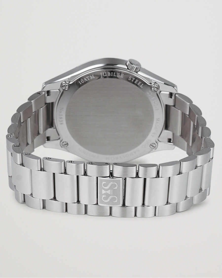 Hombres | Sjöö Sandström Jubilee Steel Quartz 40mm Black/Steel | Sjöö Sandström | Jubilee Steel Quartz 40mm Black/Steel