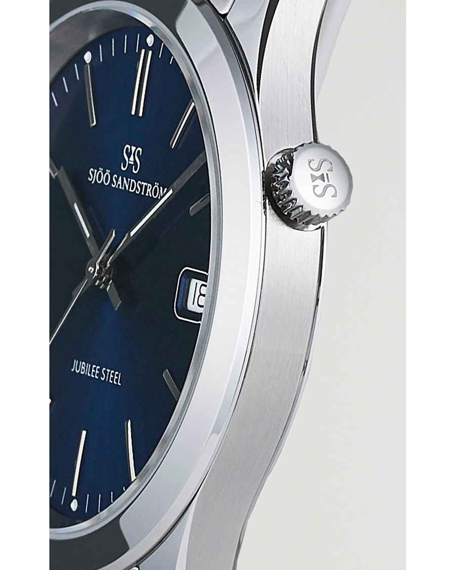 Hombres | Sjöö Sandström Jubilee Steel Quartz 40mm Blue/Steel | Sjöö Sandström | Jubilee Steel Quartz 40mm Blue/Steel