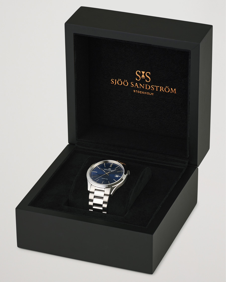 Hombres | Sjöö Sandström Jubilee Steel Quartz 40mm Blue/Steel | Sjöö Sandström | Jubilee Steel Quartz 40mm Blue/Steel