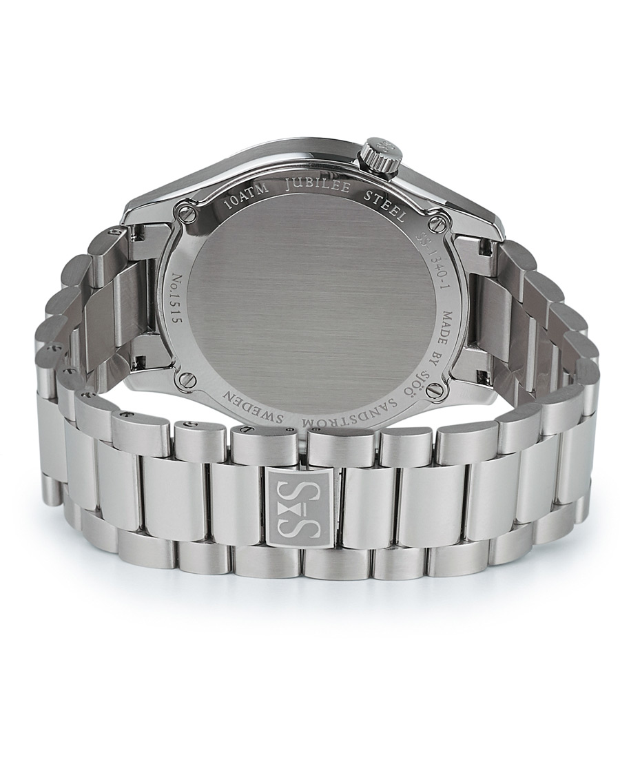 Hombres | Sjöö Sandström Jubilee Steel Quartz 40mm White/Steel | Sjöö Sandström | Jubilee Steel Quartz 40mm White/Steel