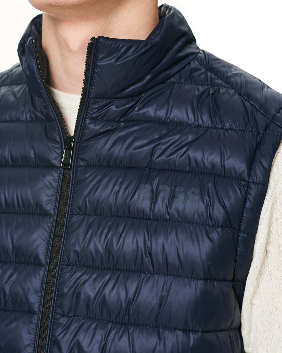 Hombres | Chalecos | BOSS BLACK | Calano Down Vest Dark Blue