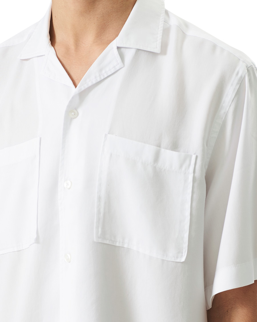 Hombres | Camisas | BOSS BLACK | BOSS Lars Resort Collar Short Sleeve Shirt White