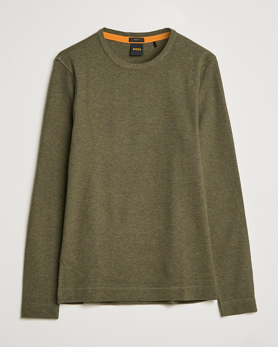 Hombres | Jerséis y prendas de punto | BOSS ORANGE | Tempest Sweater Dark Green