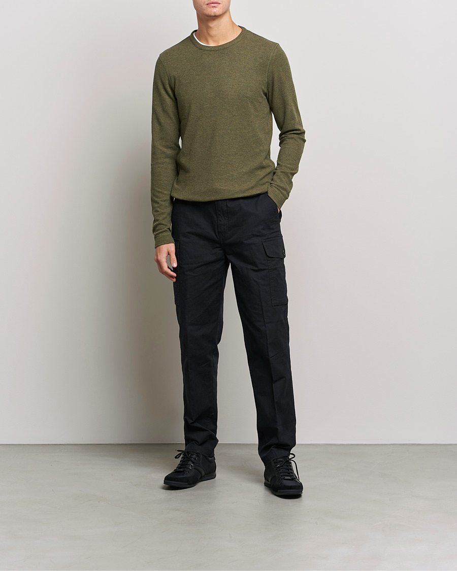 Hombres | Jerséis y prendas de punto | BOSS ORANGE | Tempest Sweater Dark Green