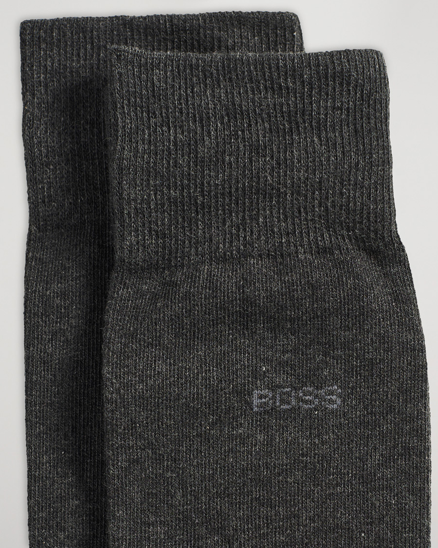 Hombres | Calcetines diarios | BOSS BLACK | 2-Pack RS Uni Socks Grey