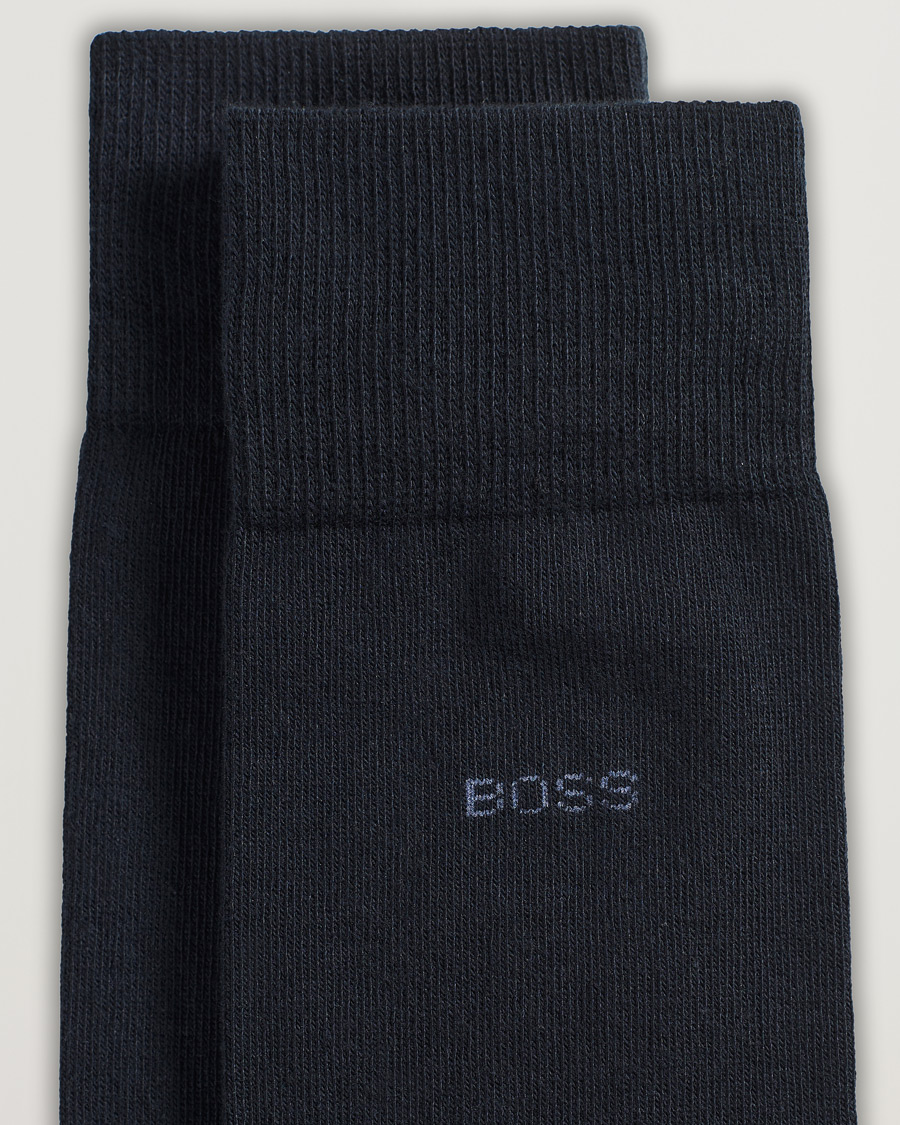 Hombres | Calcetines diarios | BOSS BLACK | 2-Pack RS Uni Socks Dark Blue