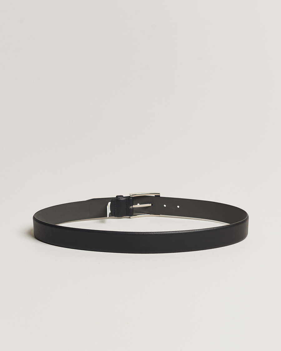 Hombres | BOSS BLACK | BOSS BLACK | Barnabie Leather Belt 3,5 cm Black