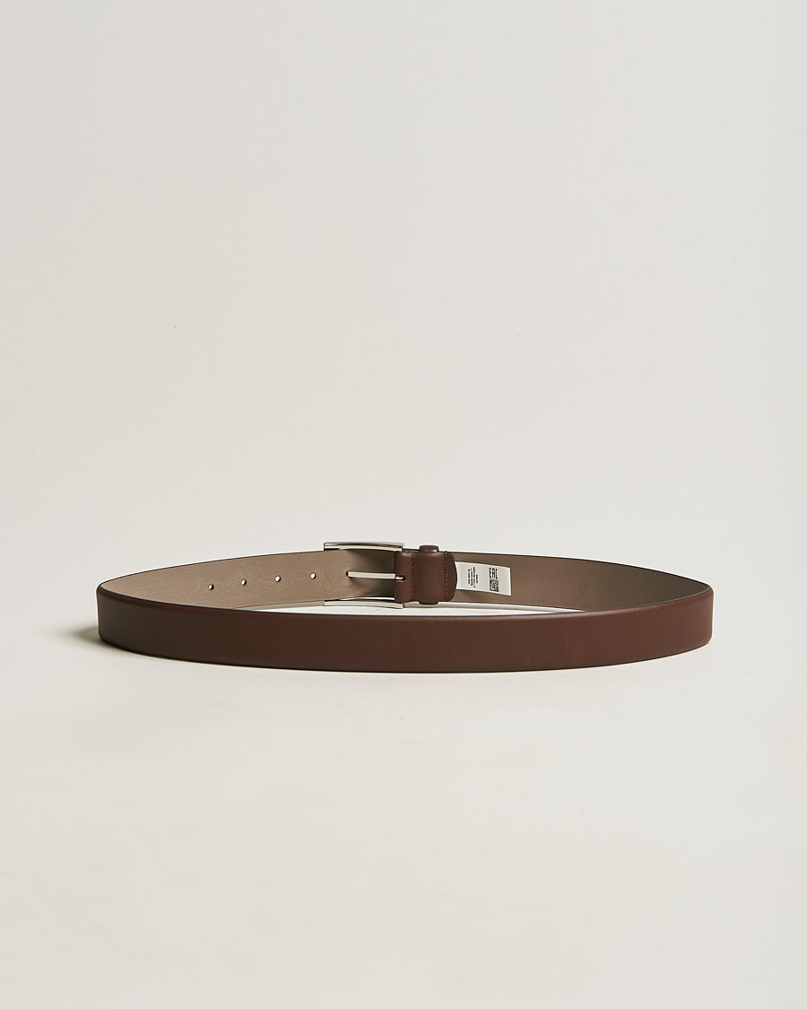 Hombres | Cinturones | BOSS BLACK | Barnabie Leather Belt 3,5 cm Medium Brown