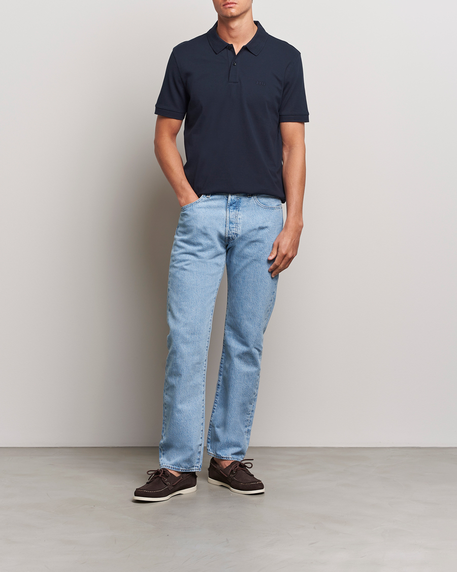 Hombres | Polos | BOSS BLACK | Pallas Polo Dark Blue