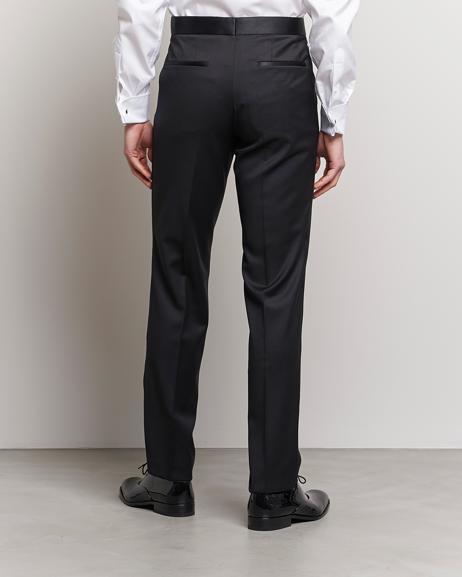 Hombres | Pantalones | BOSS BLACK | Lenon Tuxedo Trousers Black