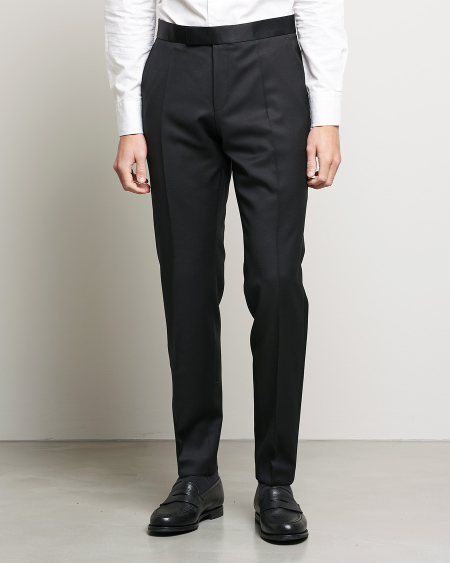 Hombres | Pantalones | BOSS BLACK | Genius Tuxedo Trousers Black