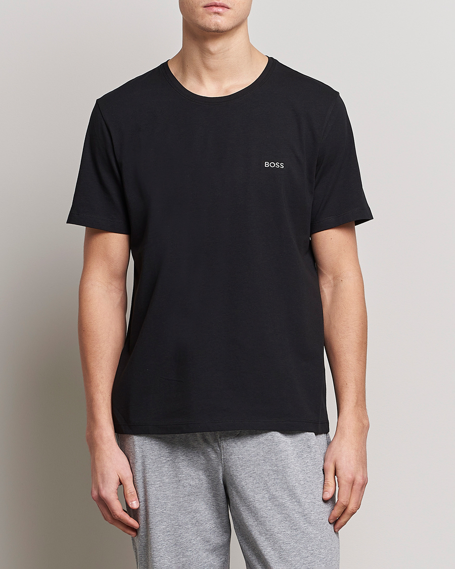 Hombres | Camisetas | BOSS BLACK | Loungewear Small Logo Tee Black