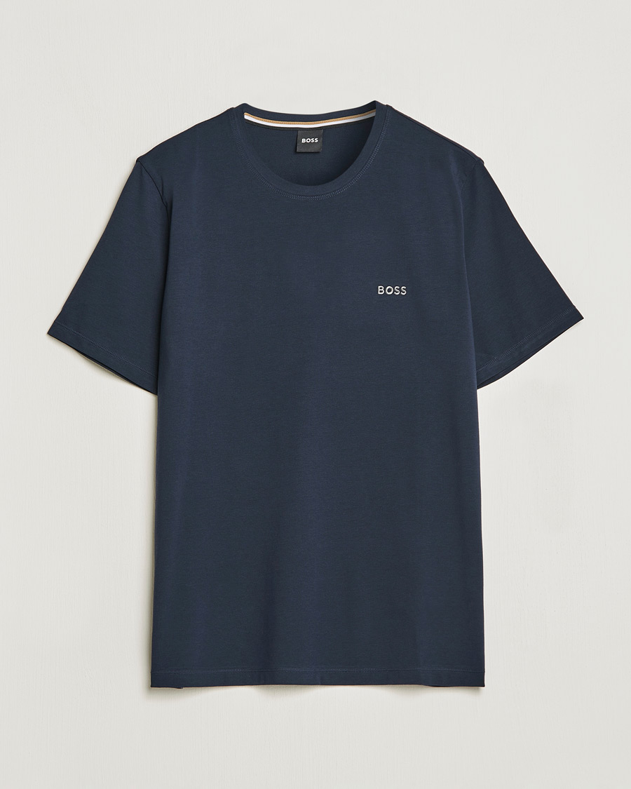 Hombres | Camisetas | BOSS BLACK | Loungewear Small Logo Tee Navy