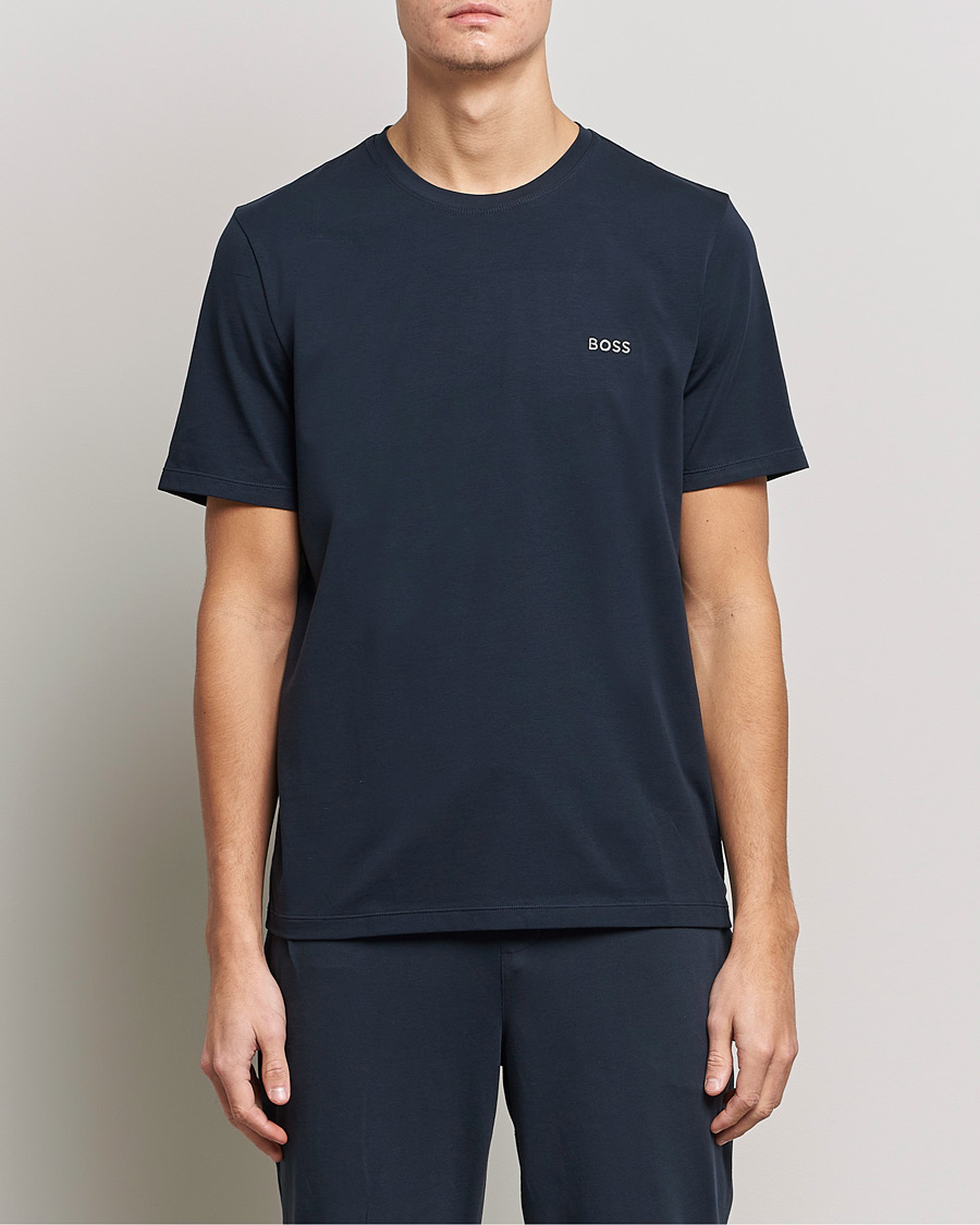 Hombres | Camisetas | BOSS BLACK | Loungewear Small Logo Tee Navy