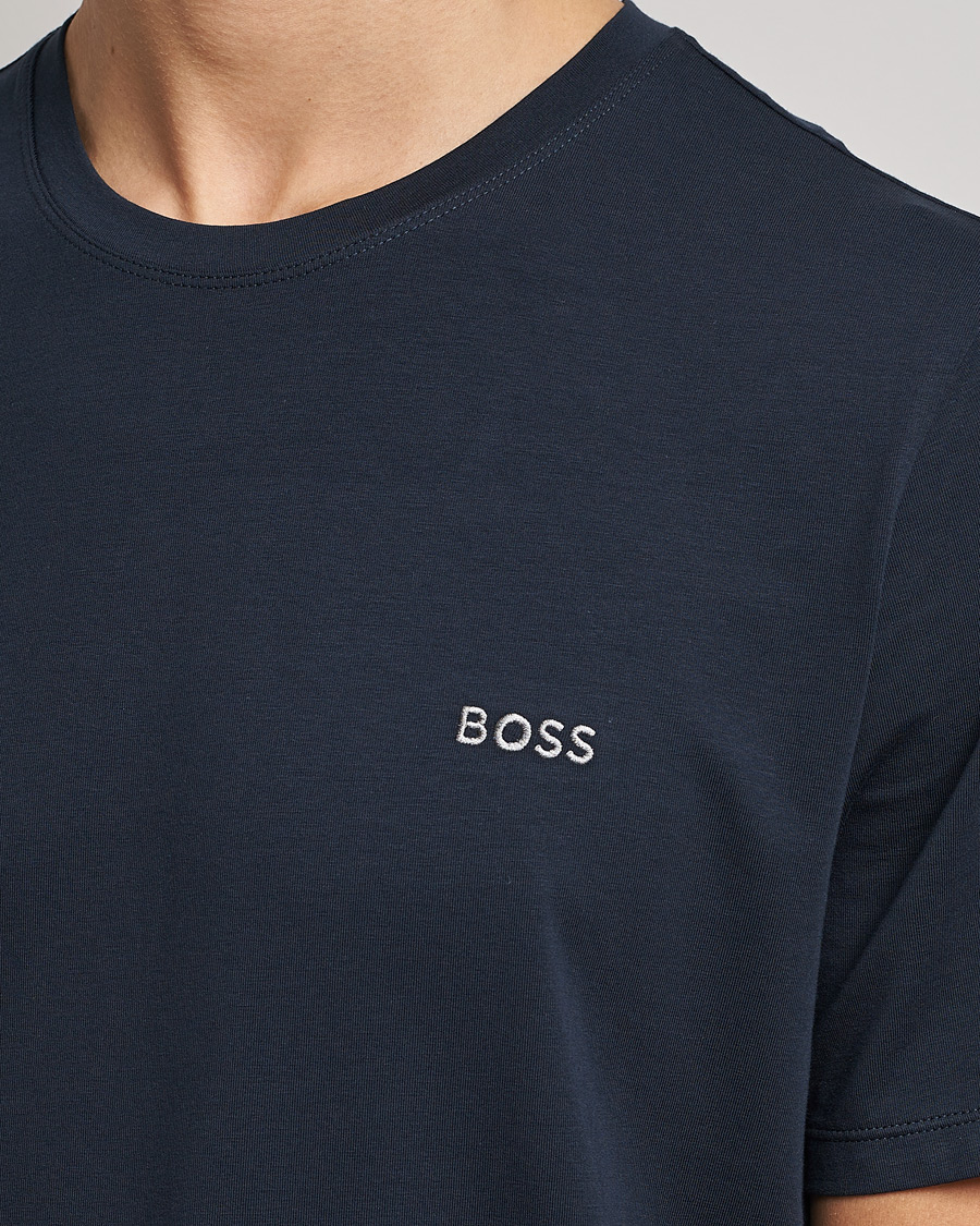 Hombres | Camisetas | BOSS BLACK | Loungewear Small Logo Tee Navy